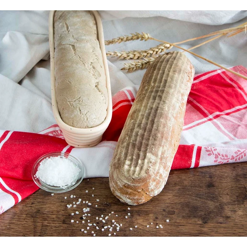 Gärkorb Baguette 36 x 7,5 cm / H 4,5 cm Rattan