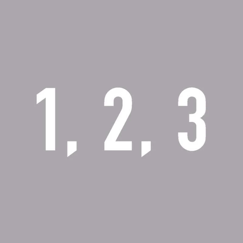 PREMARK™ Fahrbahnmarkierung, Ziffer -7-, Schrifthöhe 1600 mm, weiß – VPE 1 Stück