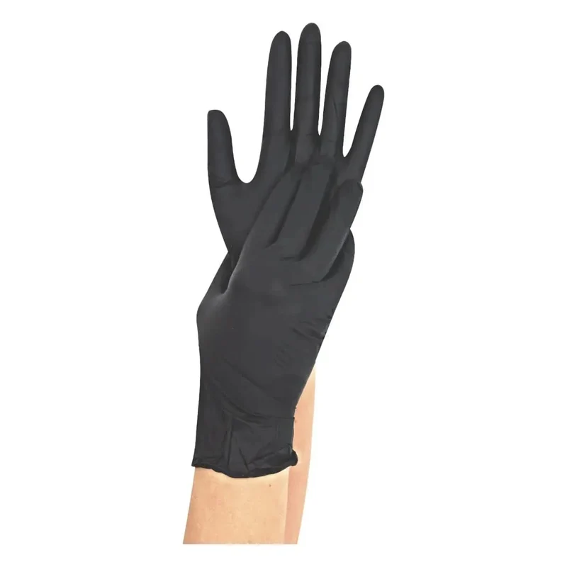 Hygonorm "Safe Fit" Nitril-Handschuhe Schwarz 200 Stück