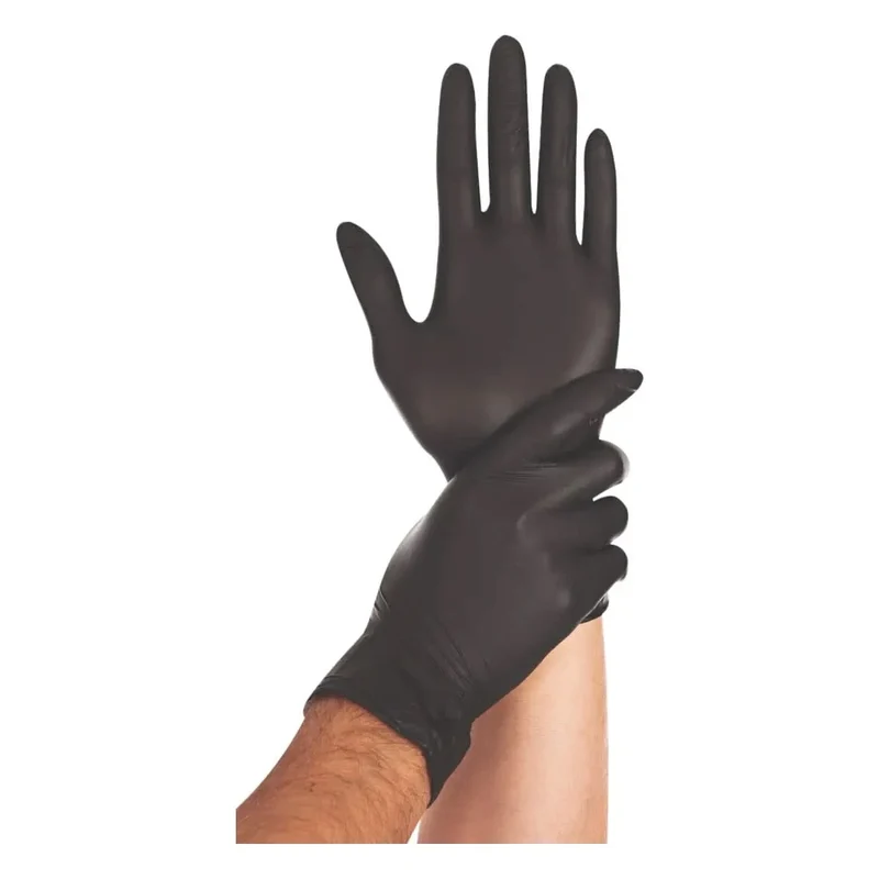 Hygostar "Safe Light" Nitril-Handschuhe Schwarz 100 Stück