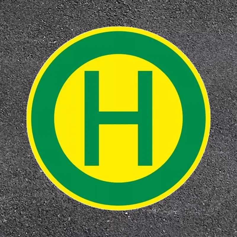 PREMARK ™ Farbige Fahrbahnmarkierung, VZ224, Haltestelle, 3000x2000 – VPE 1 Stück