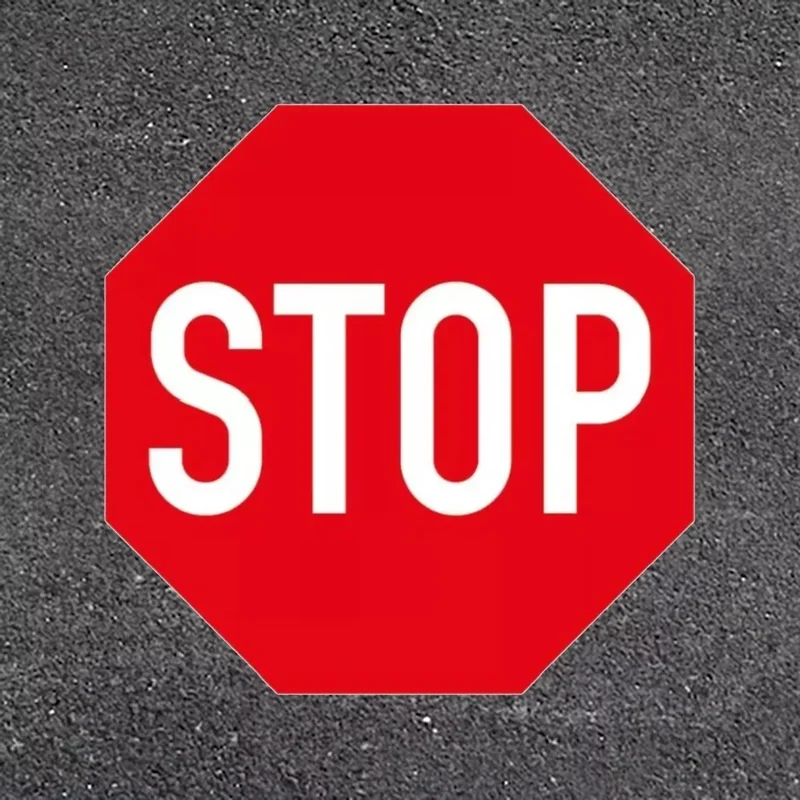 PREMARK ™ Farbige Fahrbahnmarkierung, VZ206, Halt! Vorfahrt gewähren, ø 750 – VPE 2 Stück