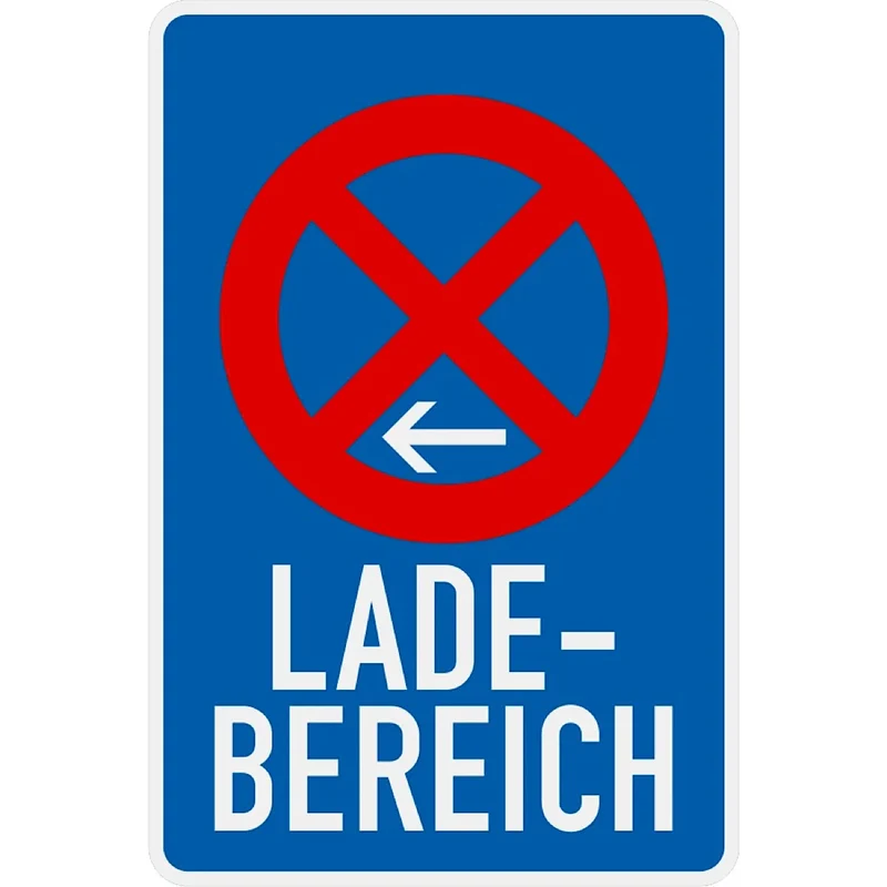 Verkehrszeichen VZ230-11 Ladebereich - 630x420 2 mm RA2