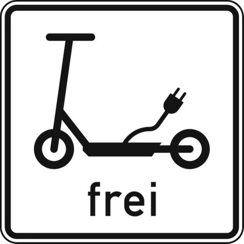 Verkehrszeichen VZ1022-16 Elektrokleinstfahrzeuge frei