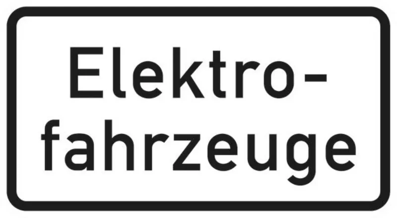 Verkehrszeichen VZ1050-33 Elektrofahrzeuge