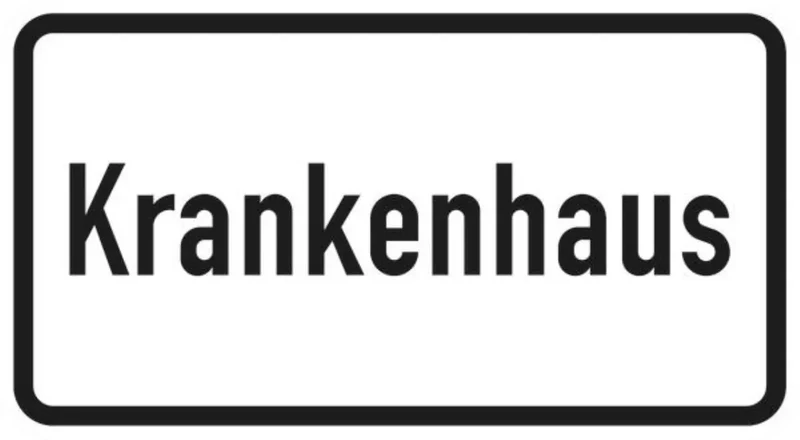 Verkehrszeichen VZ1012-53 Krankenhaus