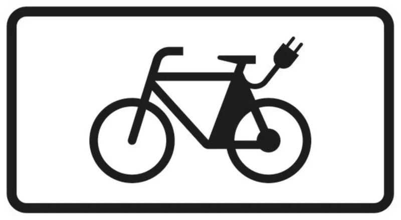 Verkehrszeichen VZ1010-65 E-Bikes