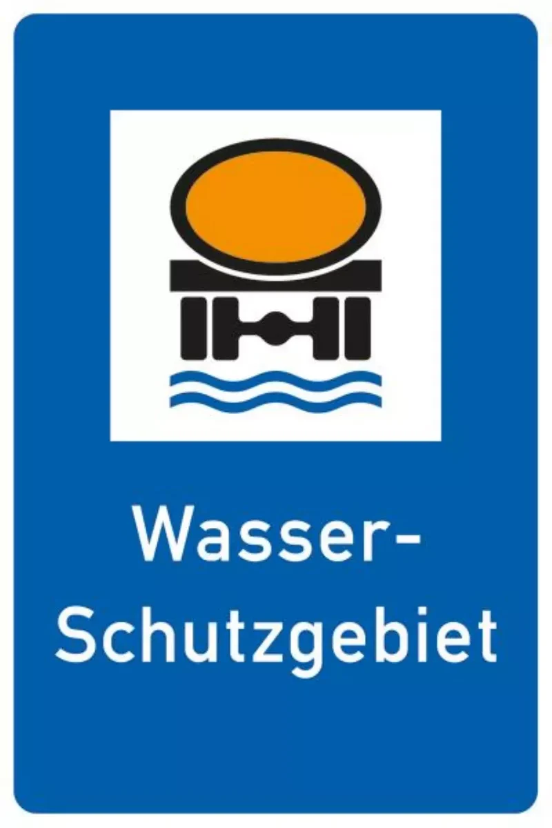 Verkehrszeichen VZ354 Wasserschutzgebiet