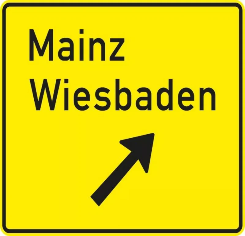 Verkehrszeichen VZ332.1 Ausfahrttafel auf anderen Straßen außerhalb der Autobahn, bisher Zeichen 332-21