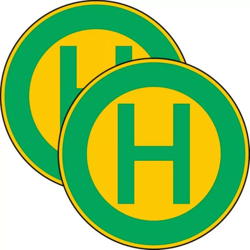 Verkehrszeichen VZ224-40 Haltestelle doppelseitig
