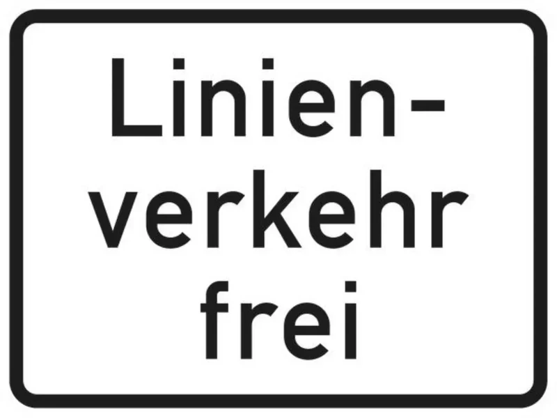 Verkehrszeichen VZ1026-32 Linienverkehr frei