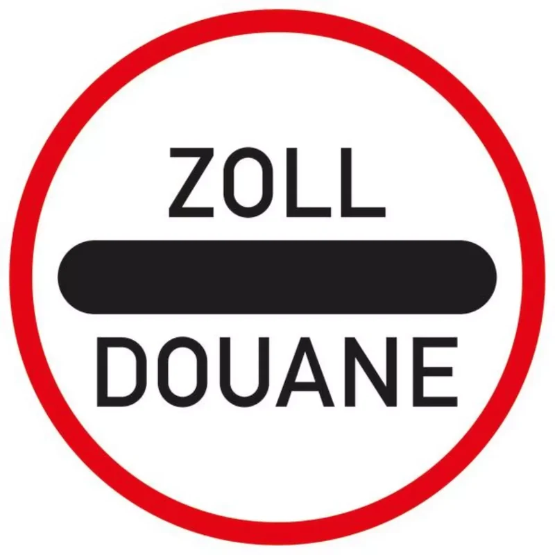 Verkehrszeichen VZ392 Zollstelle