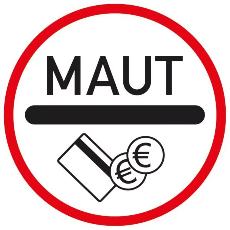 Verkehrszeichen VZ391 Mautpflichtige Strecke