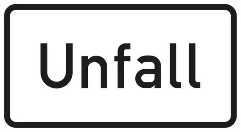 Verkehrszeichen VZ1007-50 Unfallgefahr