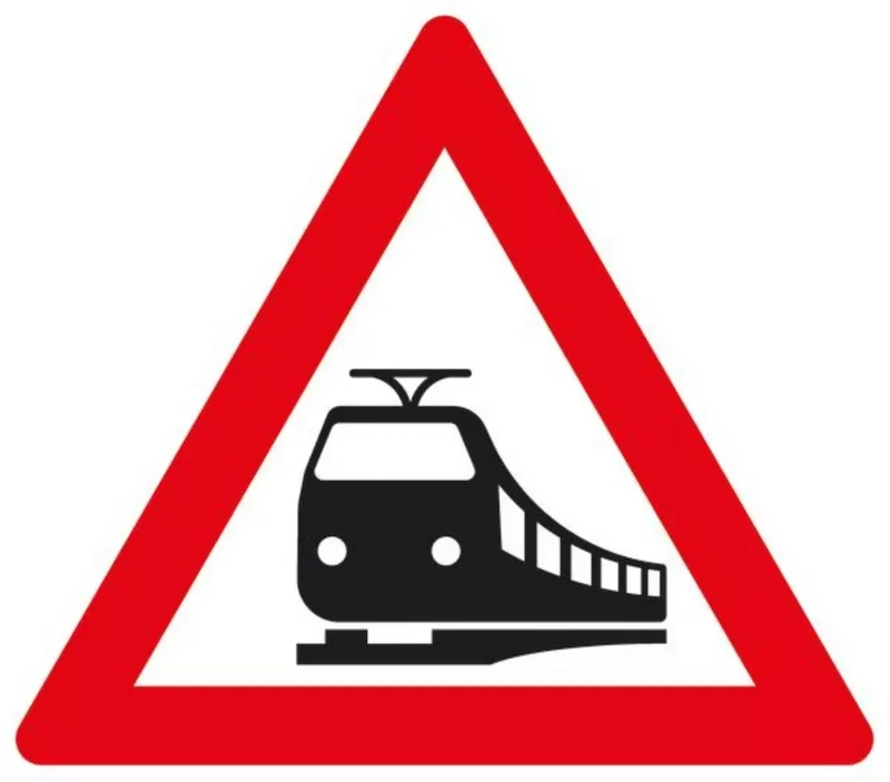 Verkehrszeichen VZ151 Bahnübergang