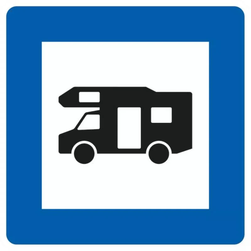 Verkehrszeichen VZ365-67 Wohnmobilplatz