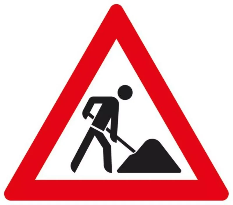 Verkehrszeichen VZ123 Arbeitsstelle