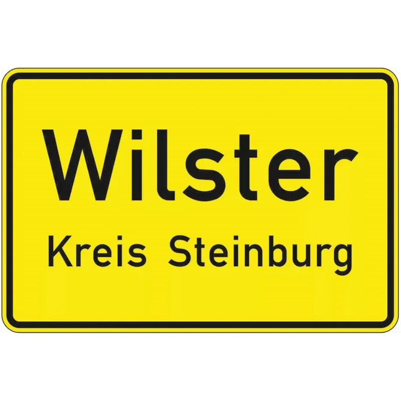Verkehrszeichen VZ310 Ortstafel Vorderseite