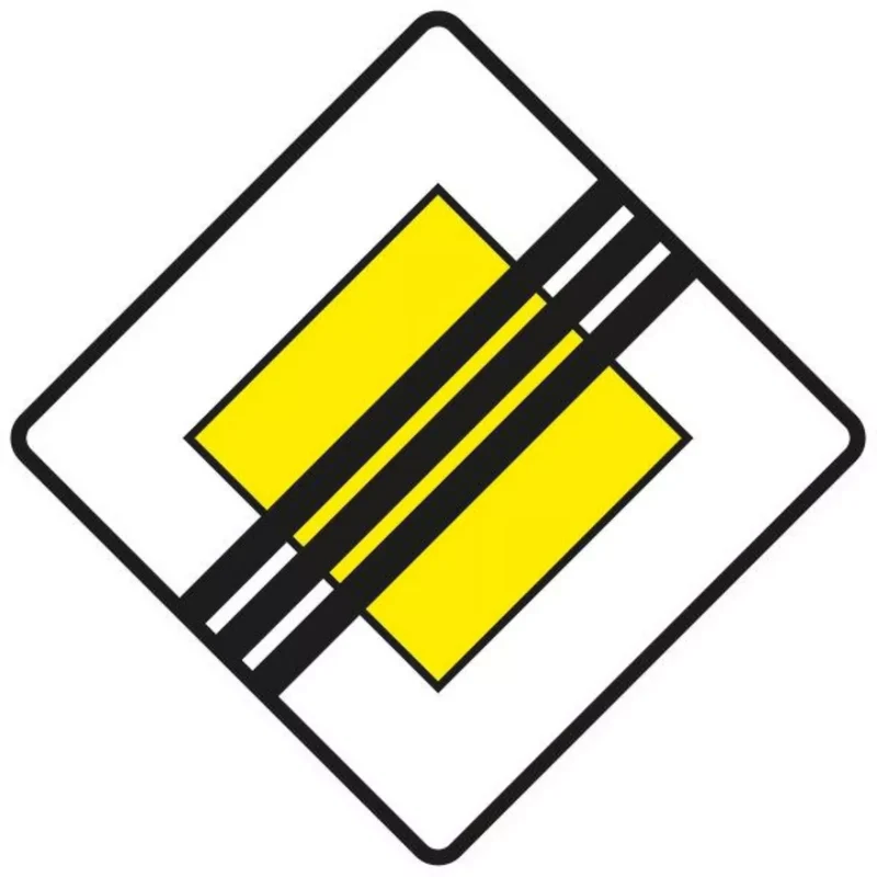 Verkehrszeichen VZ307 Ende der Vorfahrtstraße