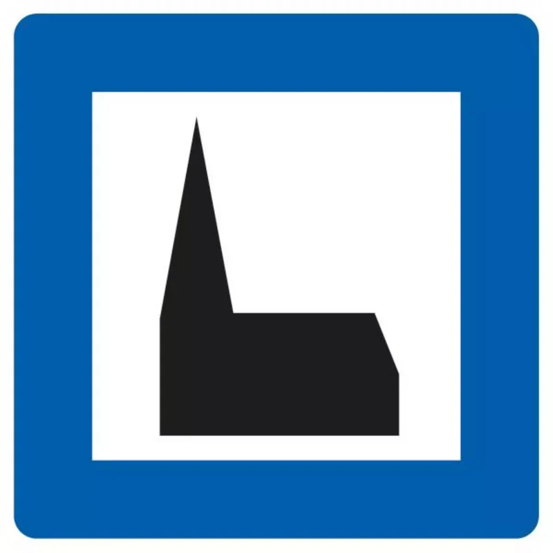 Verkehrszeichen VZ365-59 Autobahnkapelle