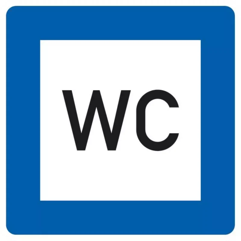 Verkehrszeichen VZ365-58 Toilette