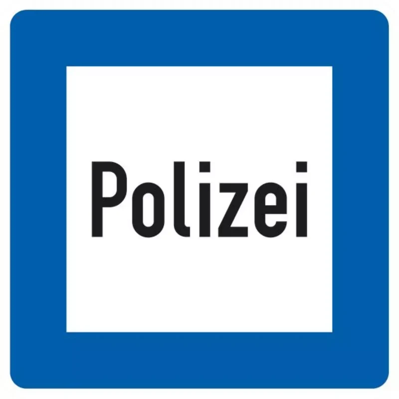 Verkehrszeichen VZ363 Polizei