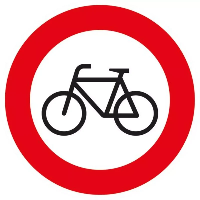 Verkehrszeichen VZ254 Verbot für Radverkehr