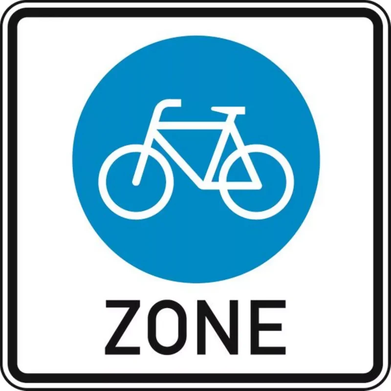 Verkehrszeichen VZ244.3 Beginn einer Fahrradzone