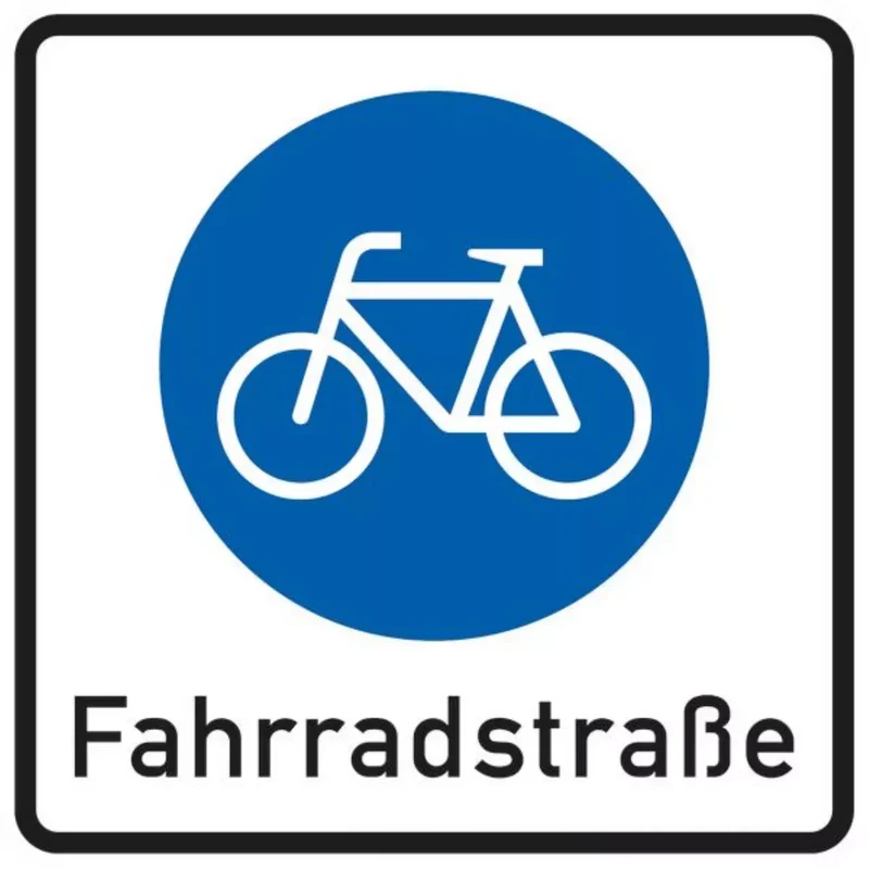 Verkehrszeichen VZ244.1 Beginn einer Fahrradstraße