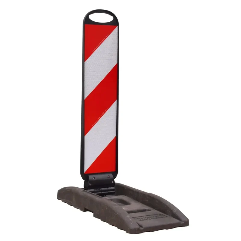 Klappbake NiColl 75 mit Fußplatte schwarz, 1seitig, linksweisend