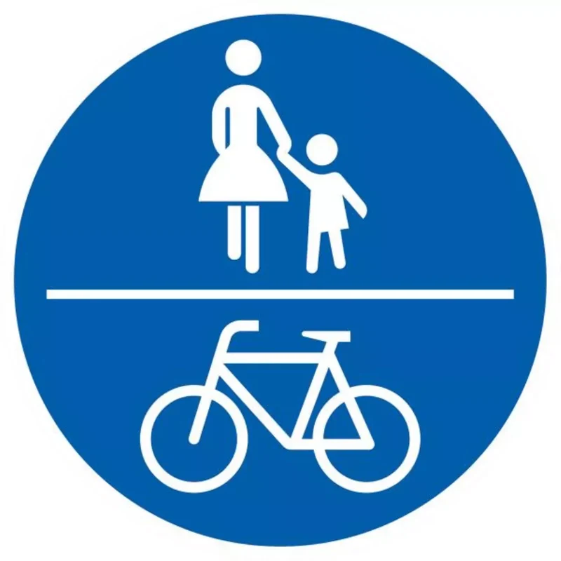 Verkehrszeichen VZ240 Gemeinsamer Geh- und Radweg