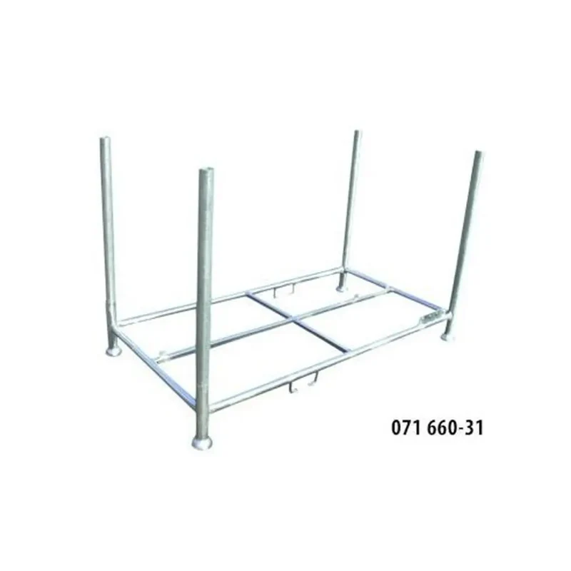 Transport- und Lagergestell, stapelfähig, für 20 Absturzsicherungen 2000 x 1000 mm