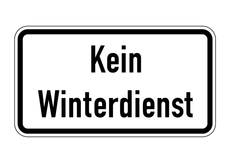Warn- und Hinweisschild WH 34 – Kein Winterdienst
