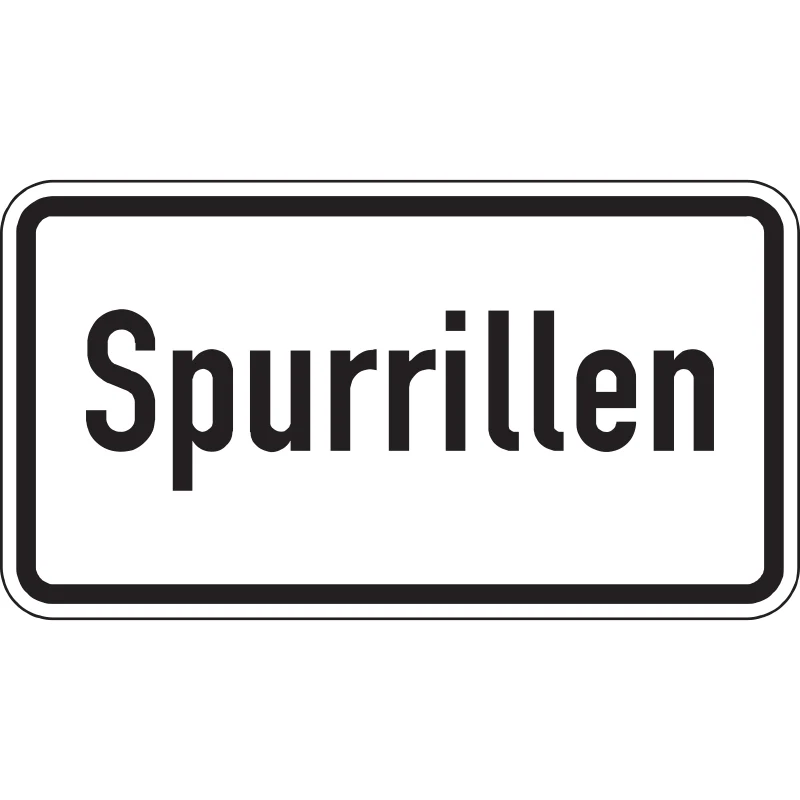 Warn- und Hinweisschild WH 31 – Spurrillen