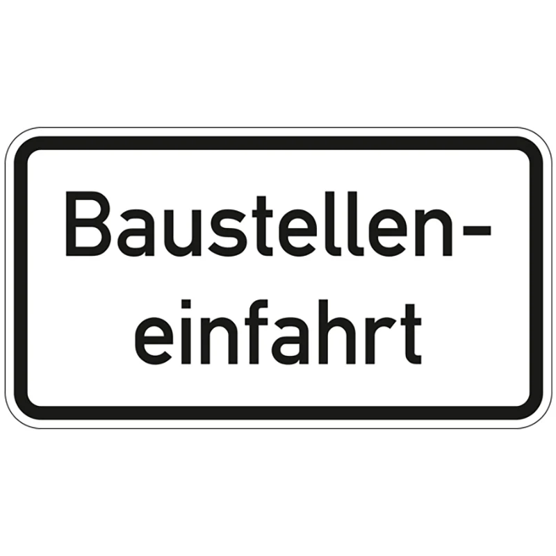 Warn- und Hinweisschild WH 28 – Baustelleneinfahrt