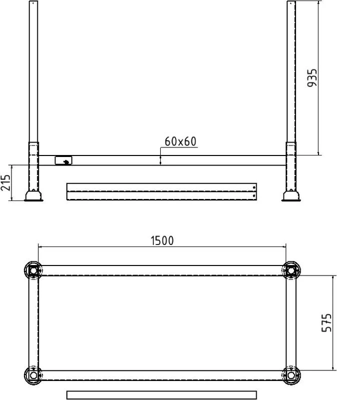 Palette für 15 Abspergitter Typ D