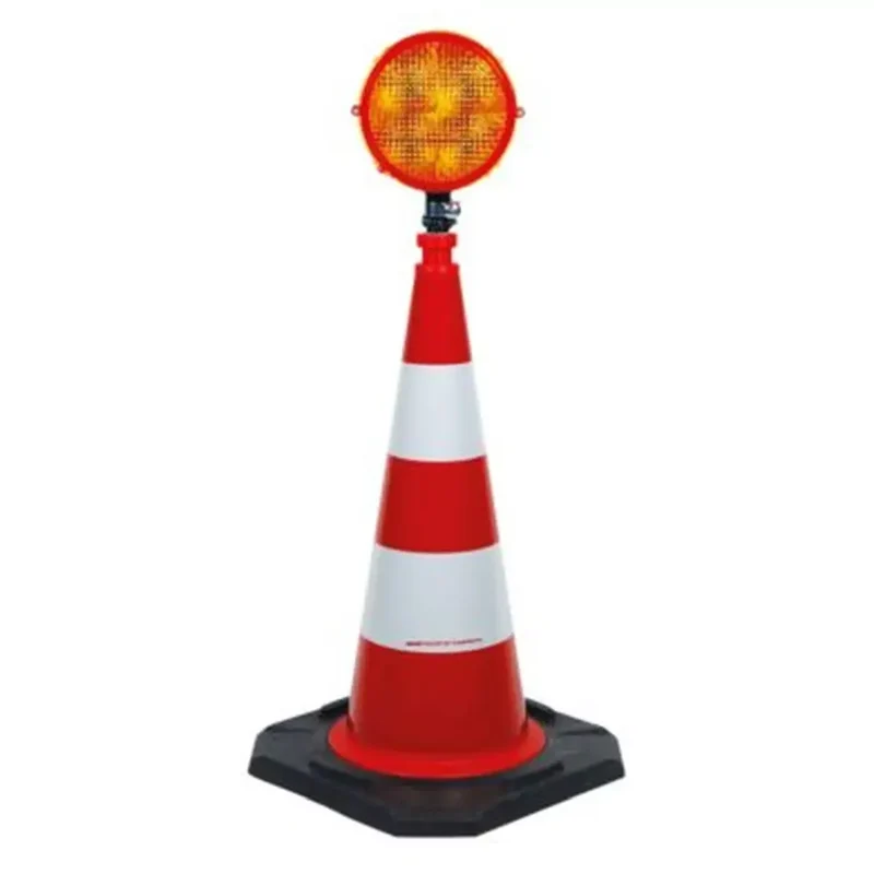 Leitkegel-Richtstrahler RS 2000 LED, einseitig, gelb, inkl. Versorgungsteil