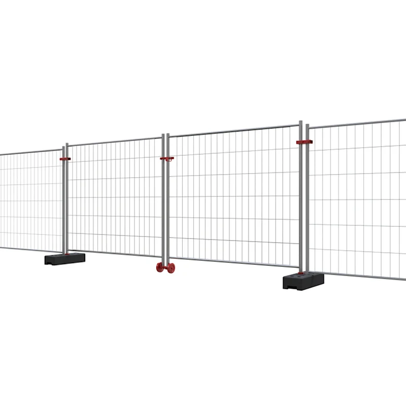 Bauzaunfuß aus Kunststoffrecycling mit 6 Löchern Diam. 42 mm, Br.250 mmxL.700 mmxH.160 mm, 20 kg