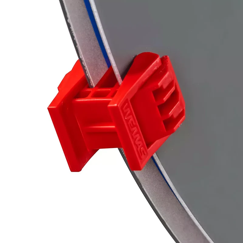 Duplexklemme flach, rot für flache Schilder