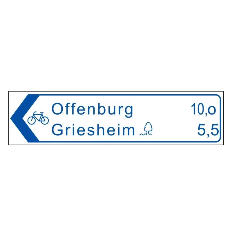 Pfeilwegweiser mit C-Profilrahmen, 200x750