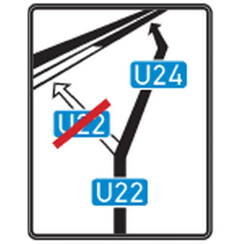 Verkehrszeichen VZ 466 Weiterführende Bedarfsumleitung 1600x1250