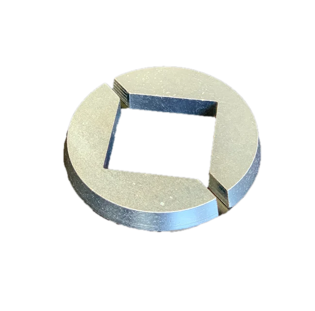 Rohrklemmung 2-teilig, für Einschlagfundament FundaFix ø 60 mm, aus Stahl feuerverzinkt, für Schaftrohr 40 x 40 mm