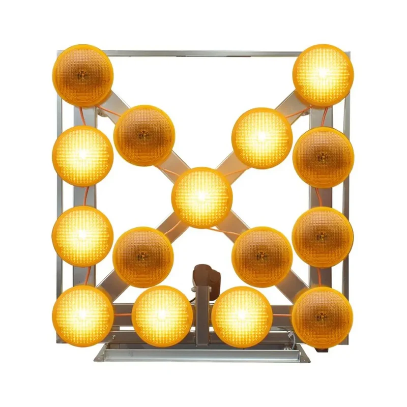 LED-Blinkpfeil LP15-W NiBus Wandbefestigung Leuchtkreuz Kabelhandsteuerung