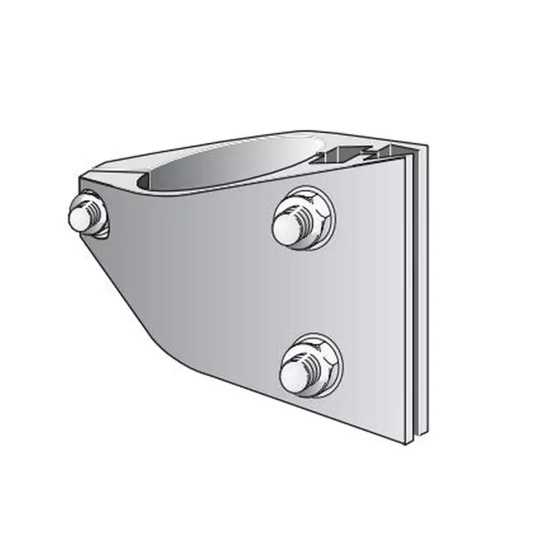 Klemmschelle AF 60 für seitliche Befestigung C-Profil-Schild und Rohrpfosten D60mm