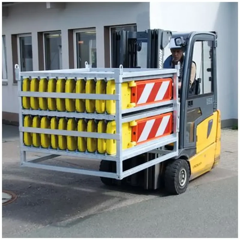 Transport- und Lagerpalette für 20 Klappbaken