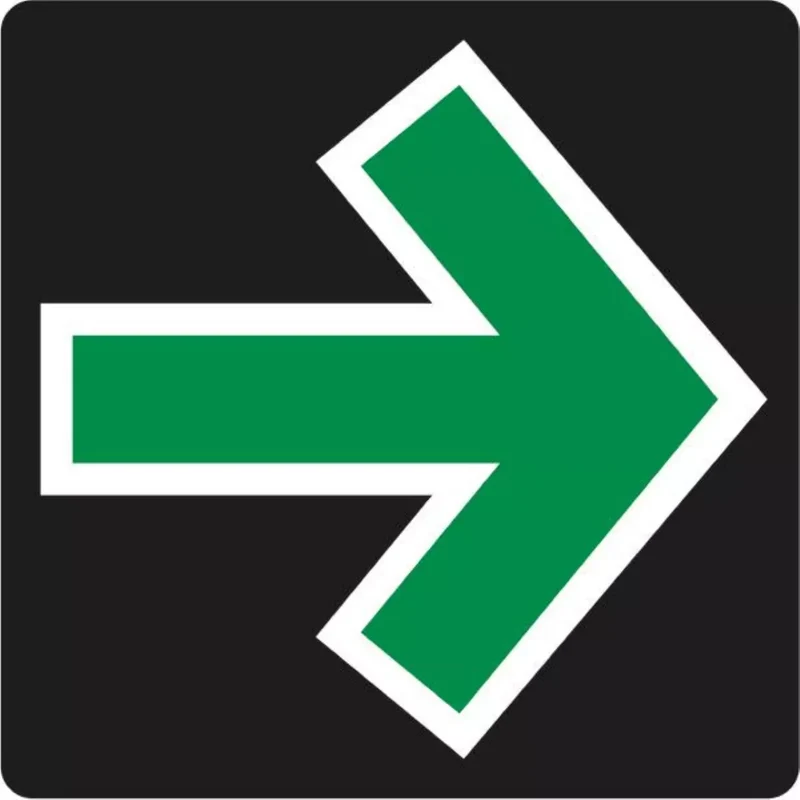 Verkehrszeichen VZ720 Grünpfeilschild