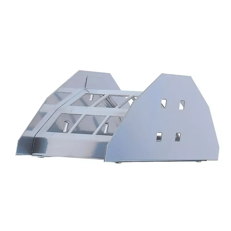 Schlauchhalter, BxT 230x125 mm, ähnlich RAL 9006 aluminium