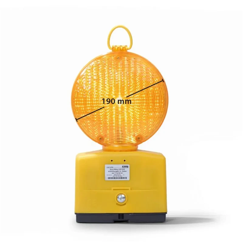 Euro-Nitra LED, 1-seitig gelb, Blink-/Dauerlicht, mit Halter