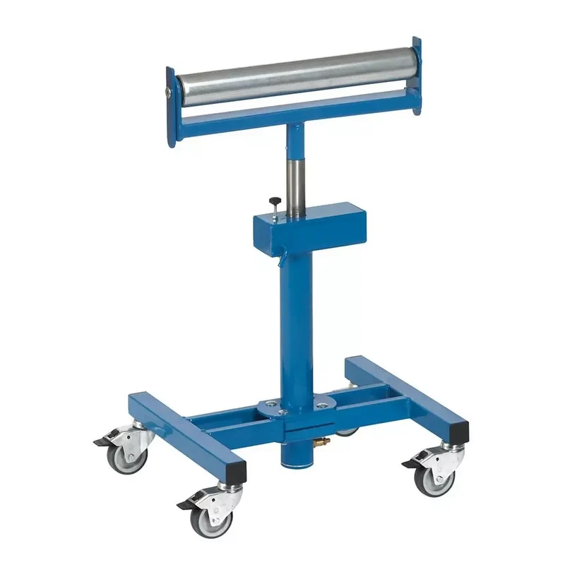 Rollenbock mit Tragrolle, Traglast 150 kg, Rollenbreite 450mm, höhenverstellbar 780-1130mm, fahrbar