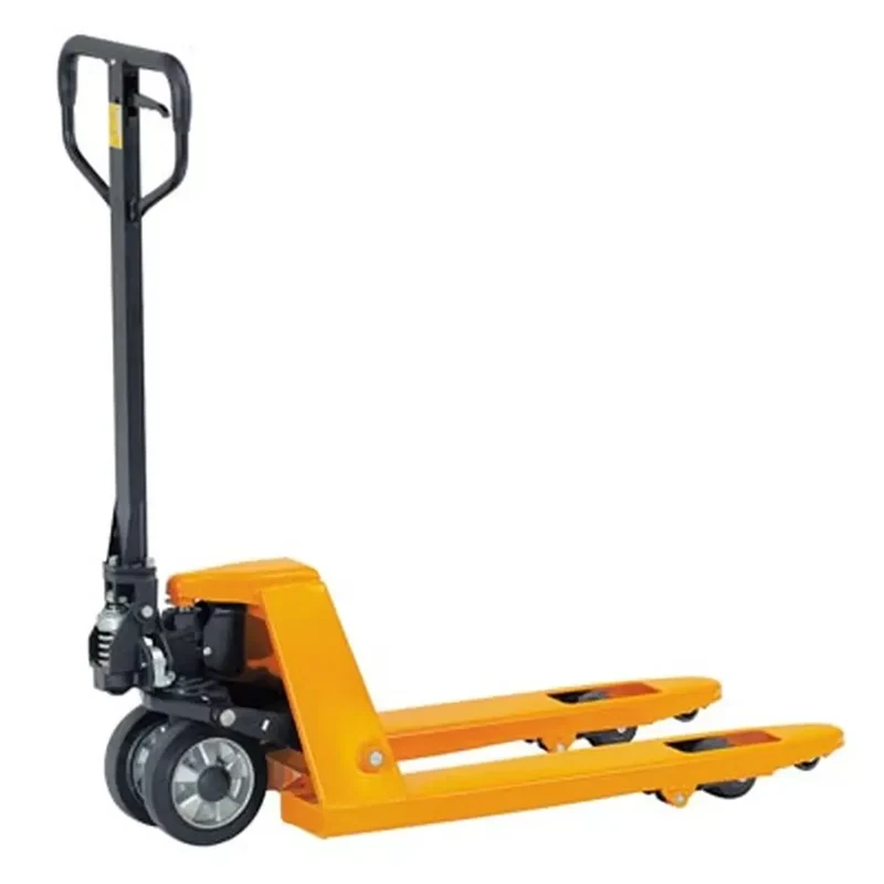 Handgabelhubwagen, kurze Ausführung, Traglast 2500 kg, Gabellänge 800 mm, Hubber. 85-200 mm, Bereifung Vollgummi/Nylon single